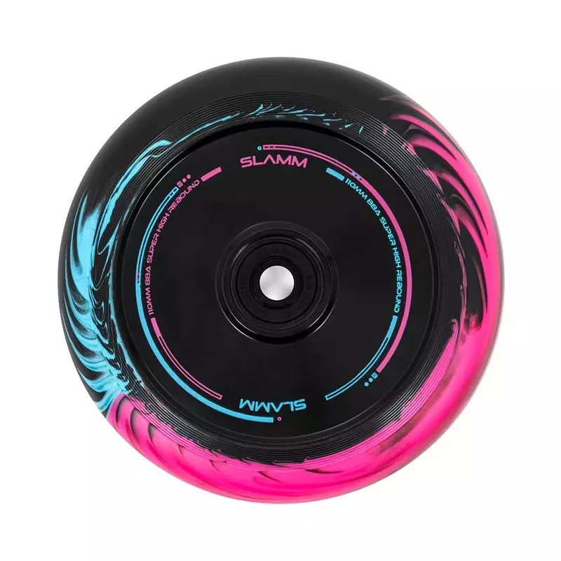 Roue trottinette SLAMM Swirl Hollow Core Black/Blue/Pink