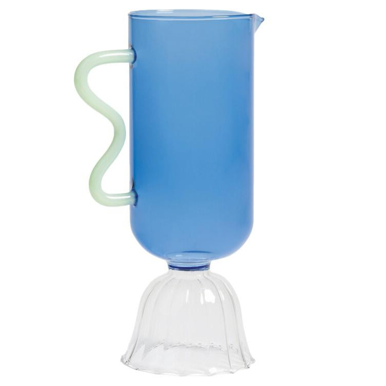 &klevering Tulip karaf 0,7L blauw