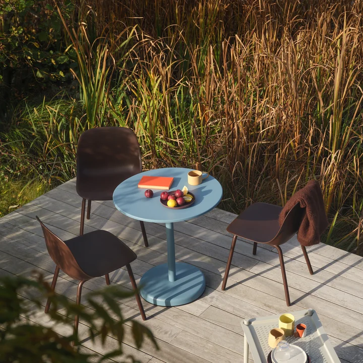 Muuto - Fiber Outdoor Stuhl, anthrazit schwarz