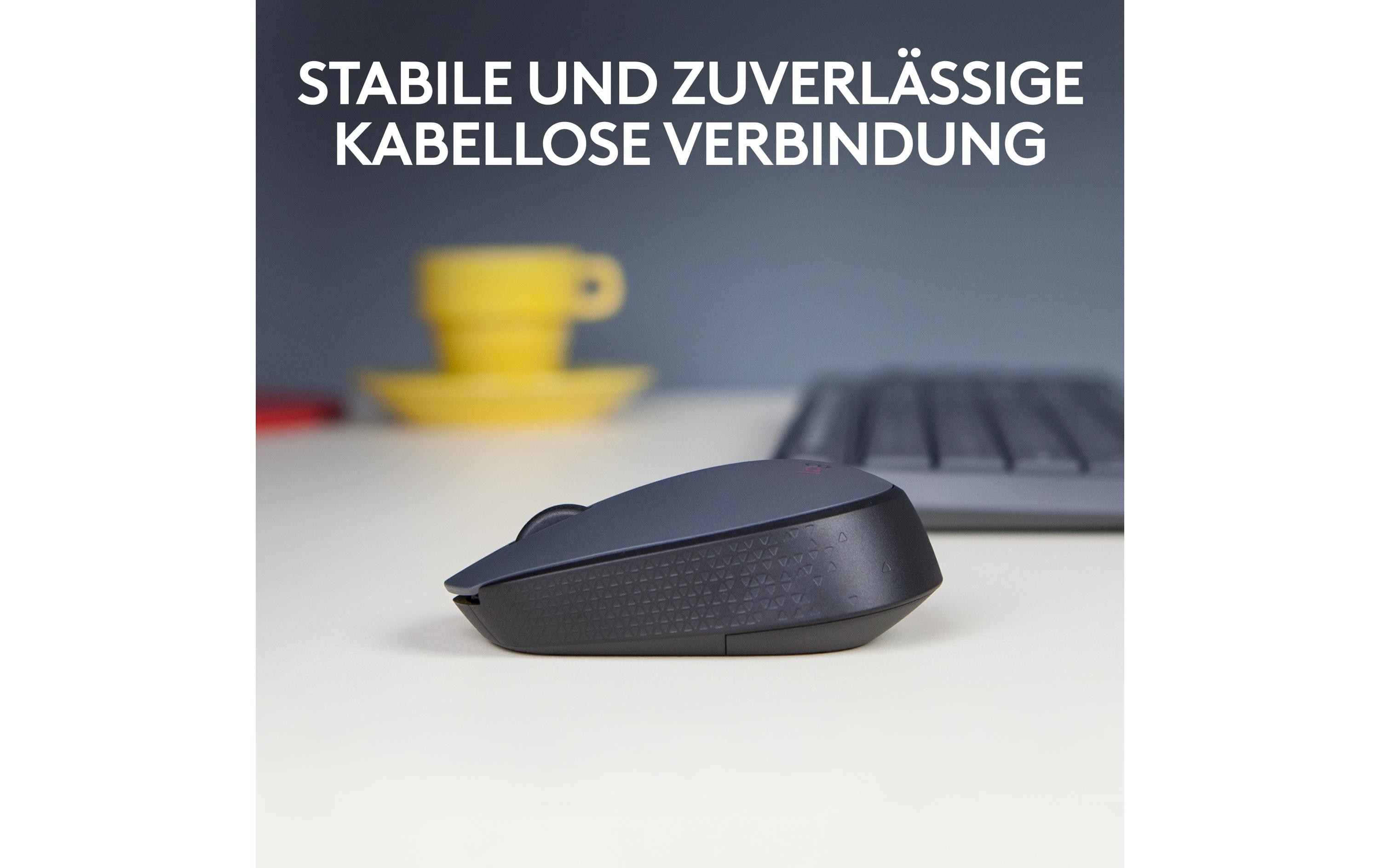 Maus M170 , kabellosKleine 3-Tasten-Wireless-Maus für Links- & Rechtshänder mit bis zu 12 Monaten Batterielaufzeit