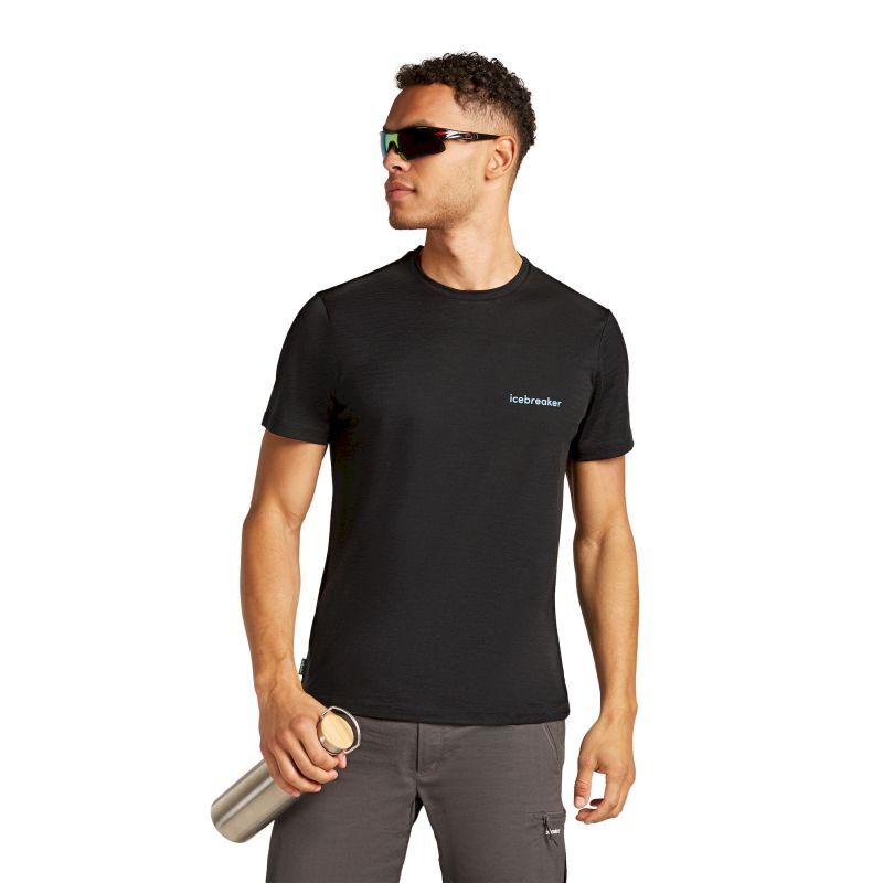 Merino 150 Tech Lite SS Tee IB Wordmark - T-shirt en laine mérinos homme
