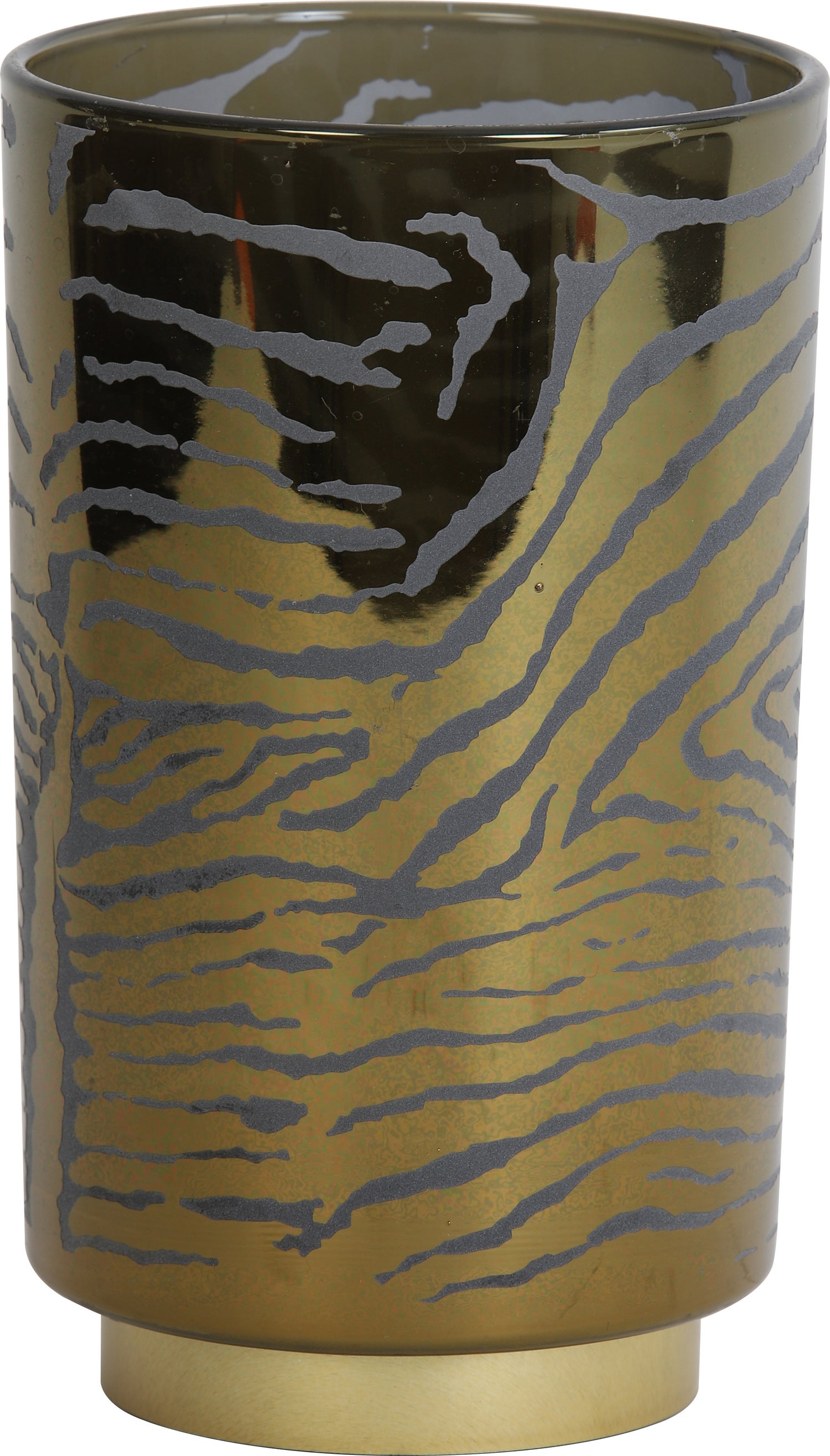 Light & Living tafellamp Zebra goud / grijs D 12 H 18 cm