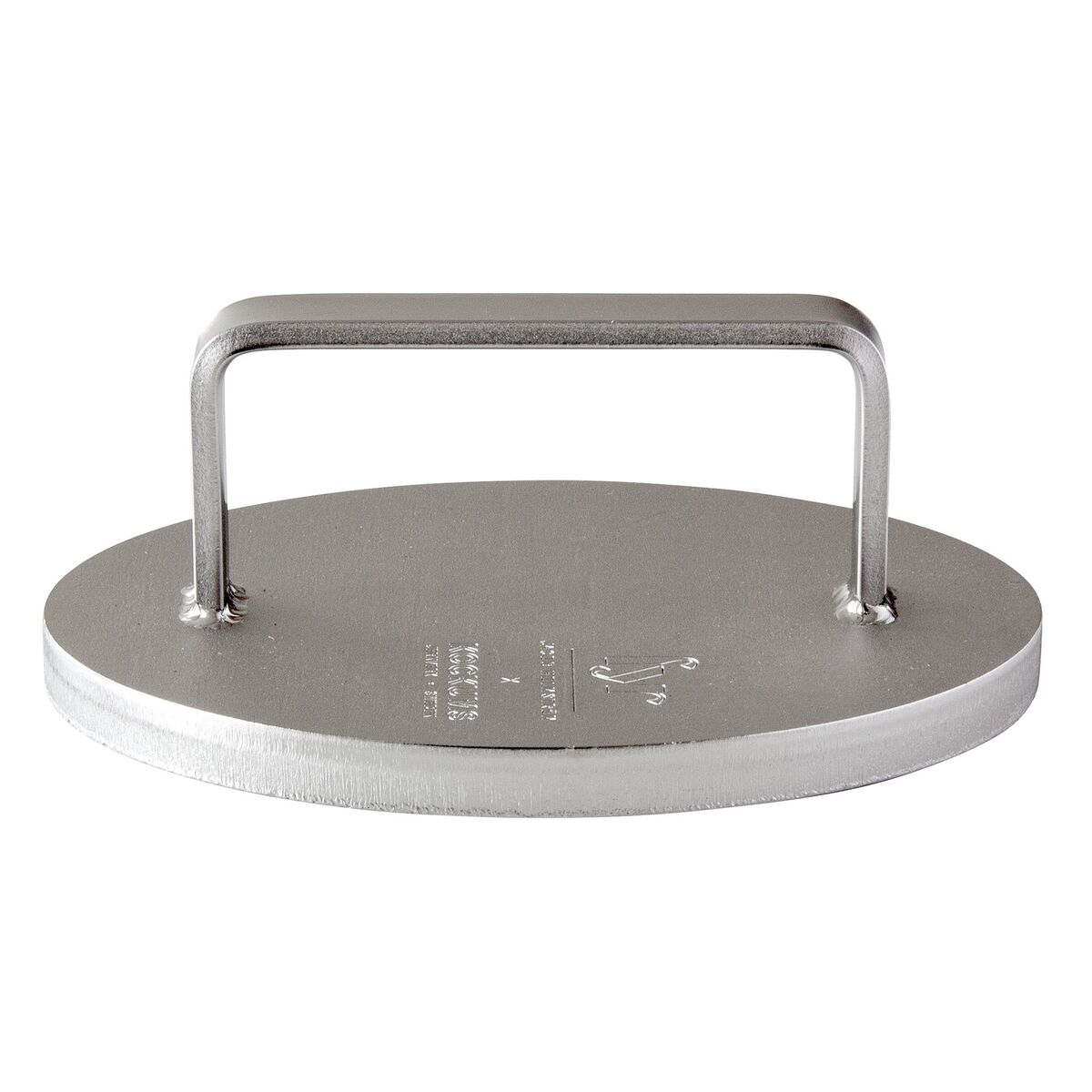 Grillpresse, rustfritt stål