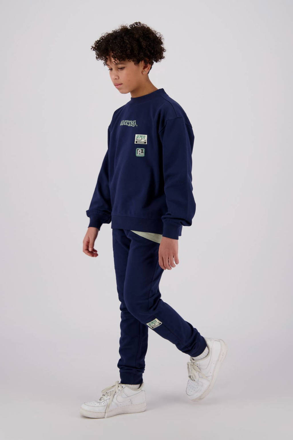 Raizzed tapered fit joggingbroek Tezu met logo donkerblauw