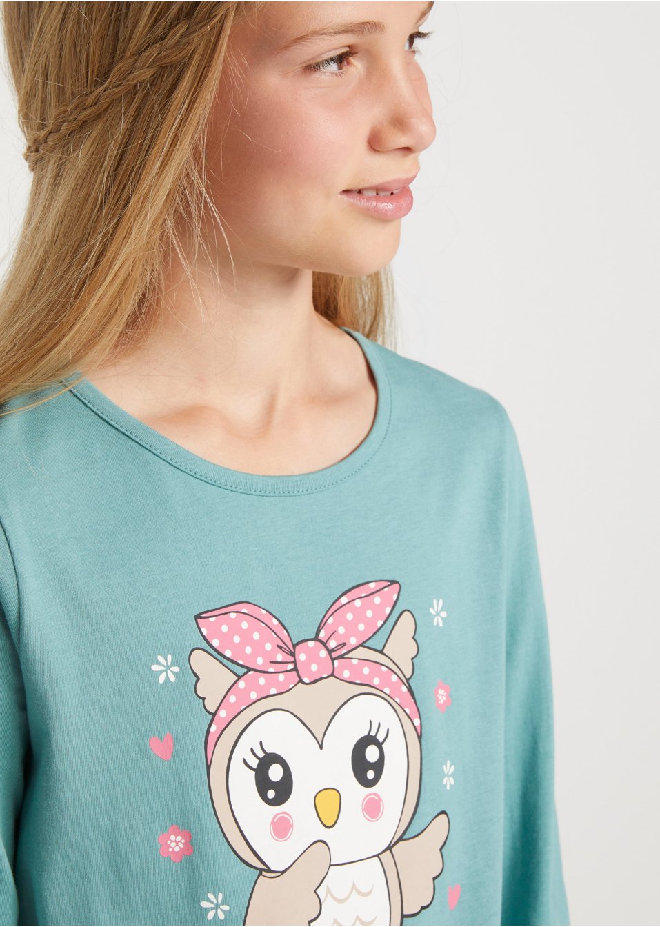 Lot de 2 T-shirts manches longues fille