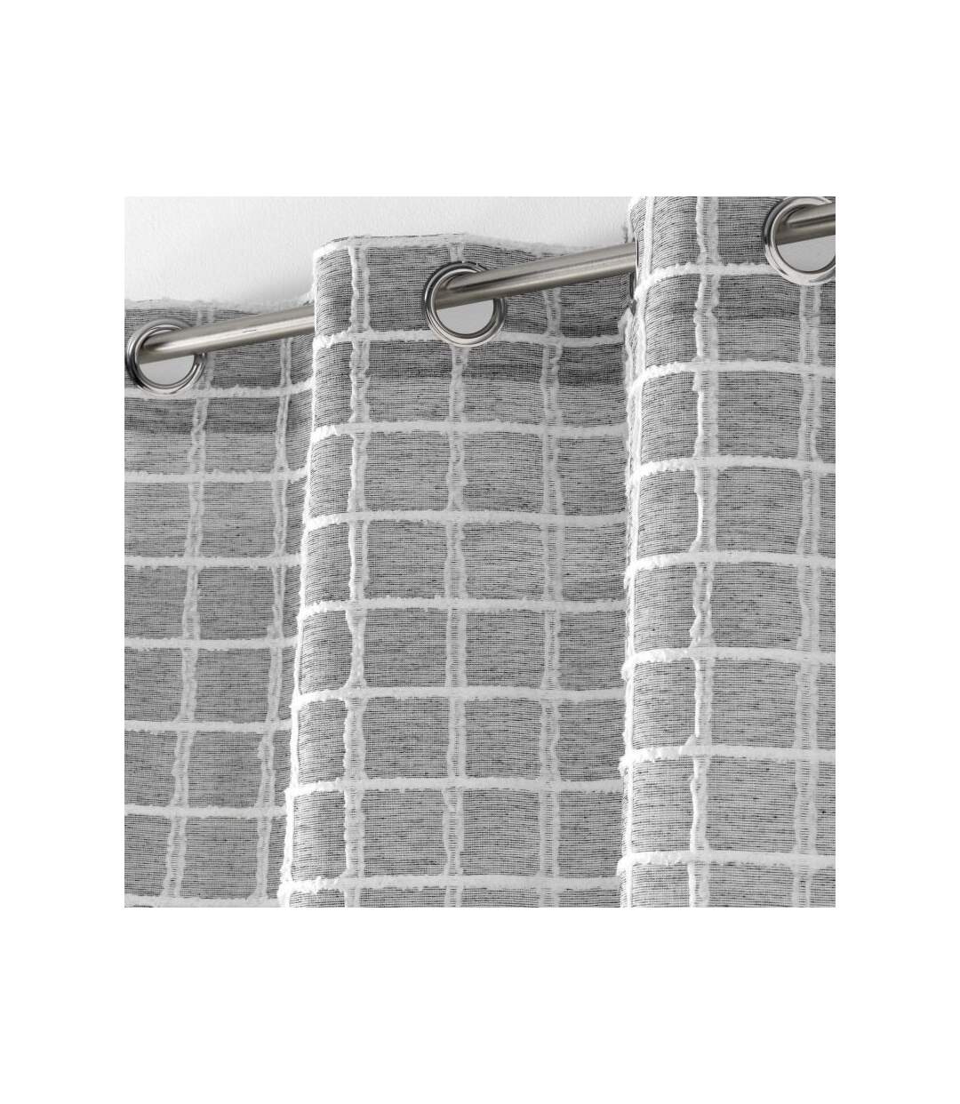 Rideau Voilage à Œillets Karrona 140x240cm Anthracite