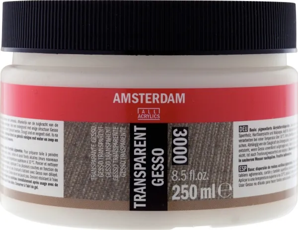Amsterdam Transparent gesso 3000 jar