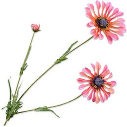 Silk-Ka kunstbloem Margriet paars 66 cm