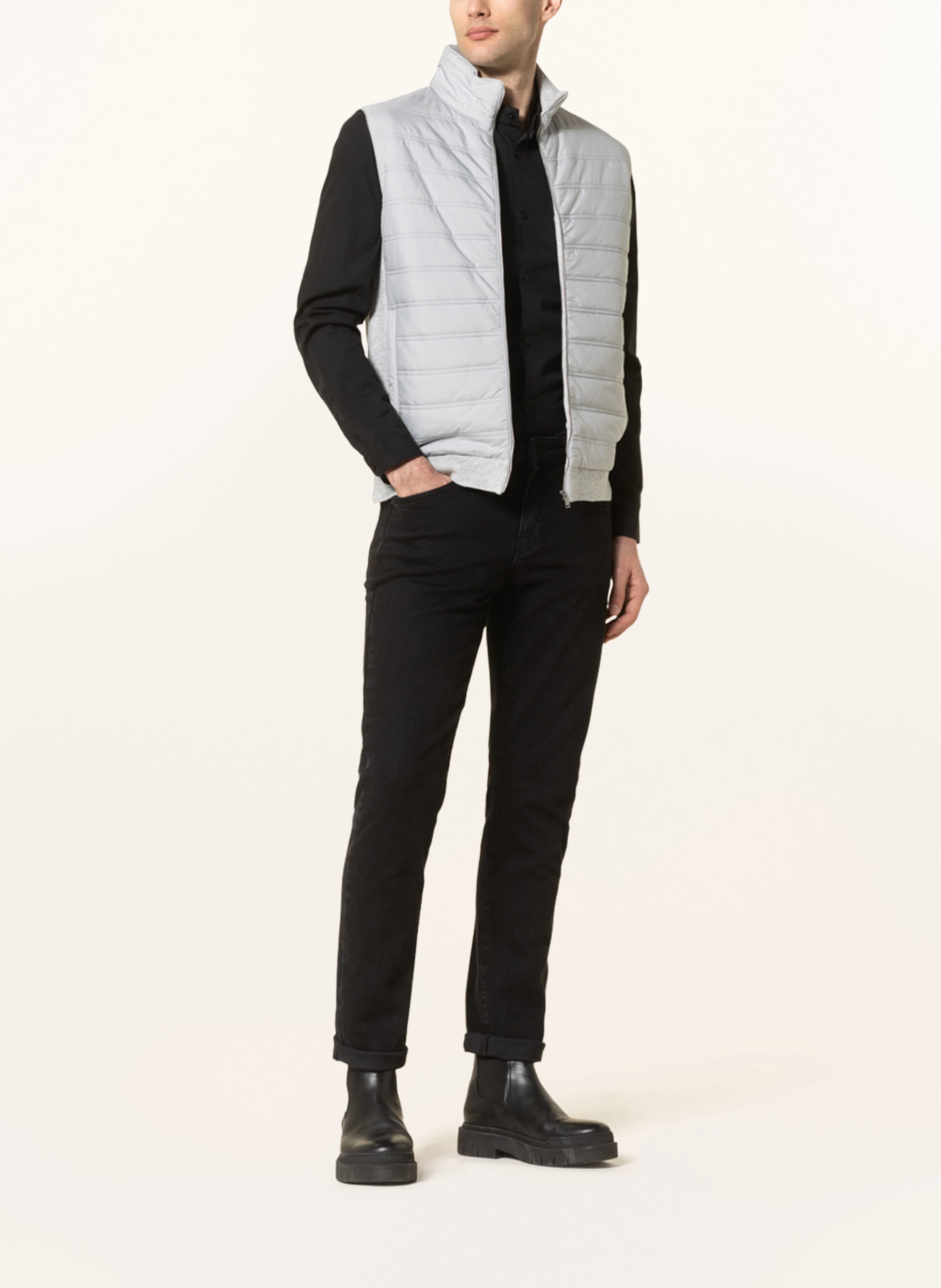 REISS Steppweste WILLIAM im Materialmix