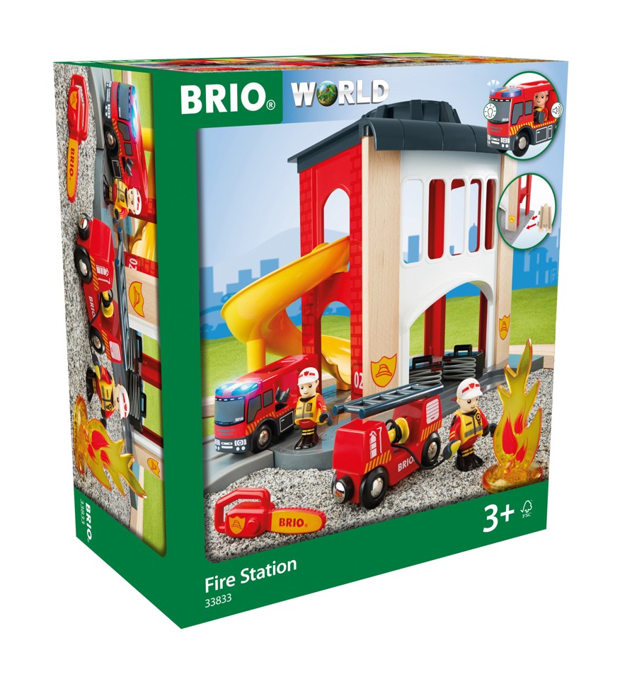 BRIO World - Rescue- Brandstation (33833)