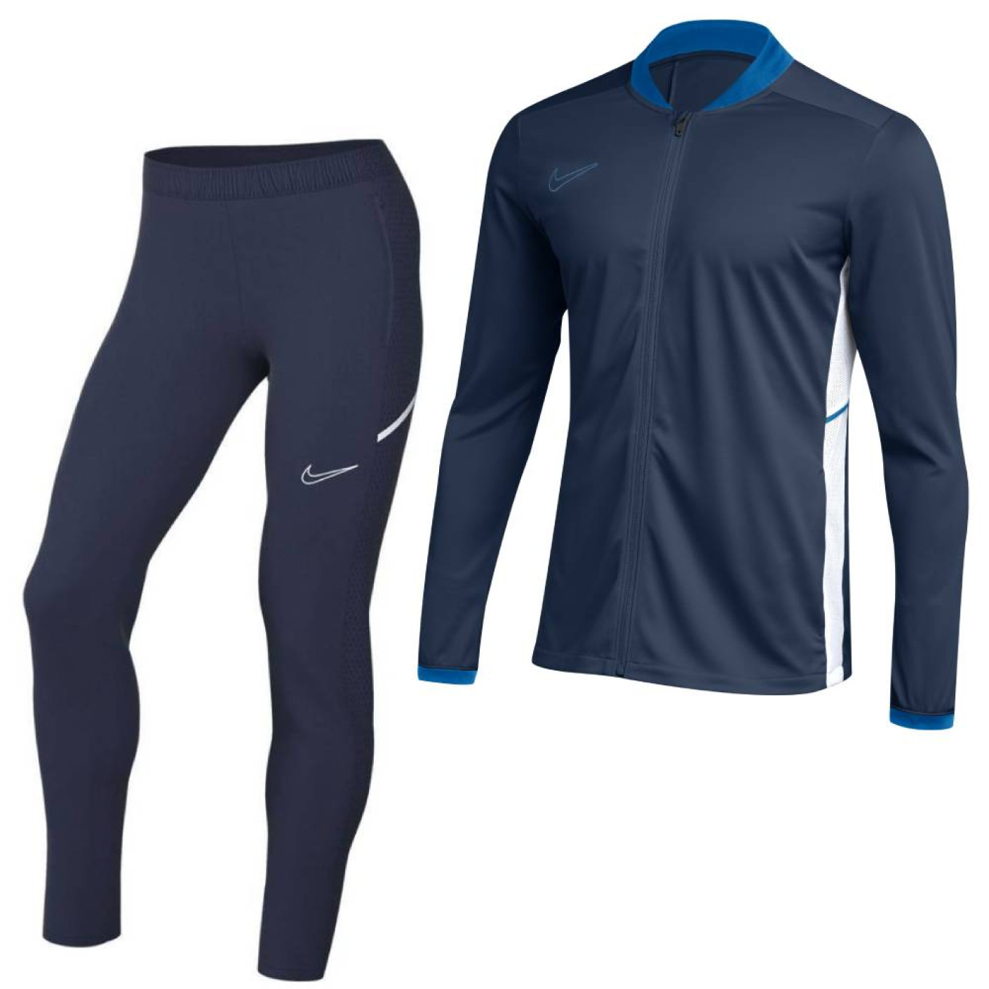 Nike Academy 25 Trainingspak Full-Zip Dames Donkerblauw Blauw Wit