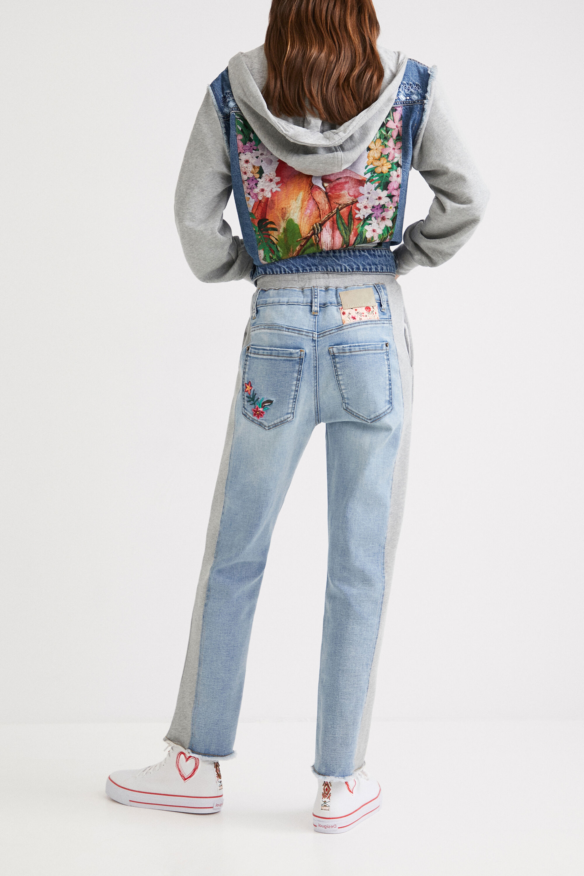 Jogging-jean floral