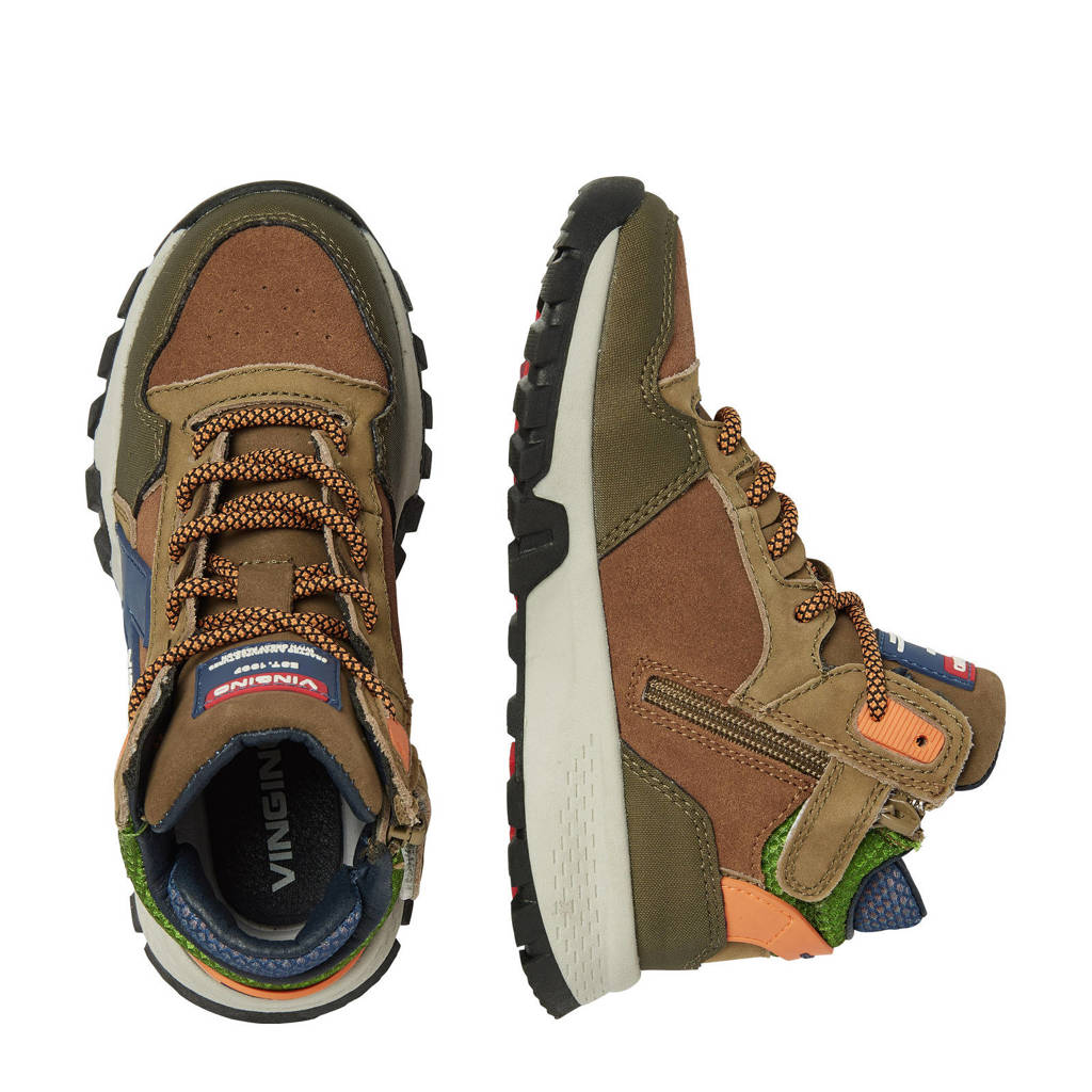 Vingino leren sneakers groen