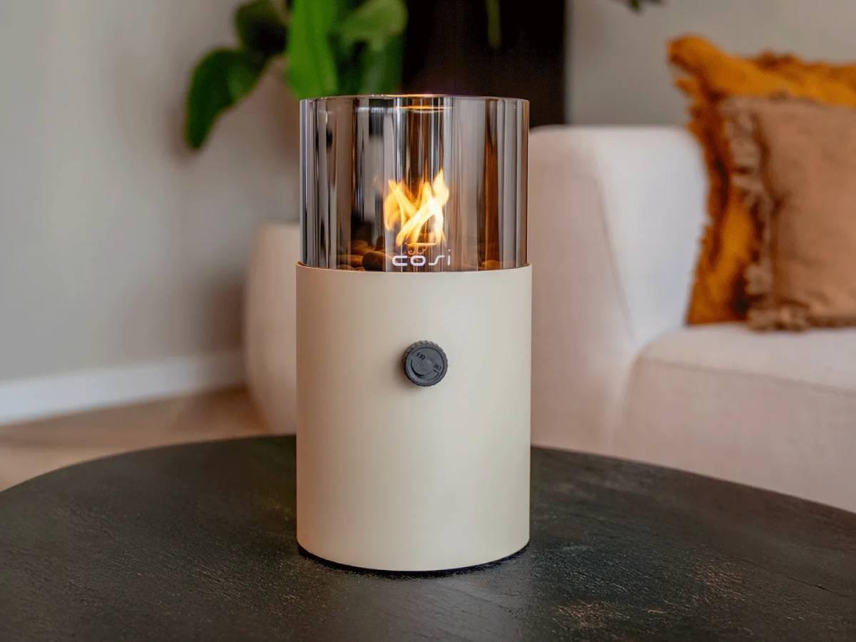 Cosi Fires Cosiscoop Original gaslantaarn - Sandy Beige smoked