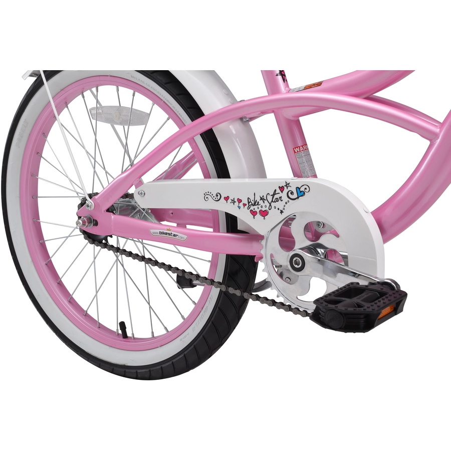 Bikestar Kinderrad 20 Zoll Cruiser pink