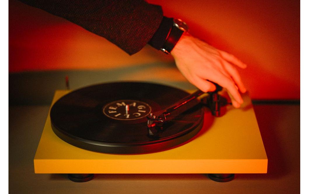 Plattenspieler mit Bluetooth Colourful Audio Gelb<br>Der Plattenspieler, der alles bietet