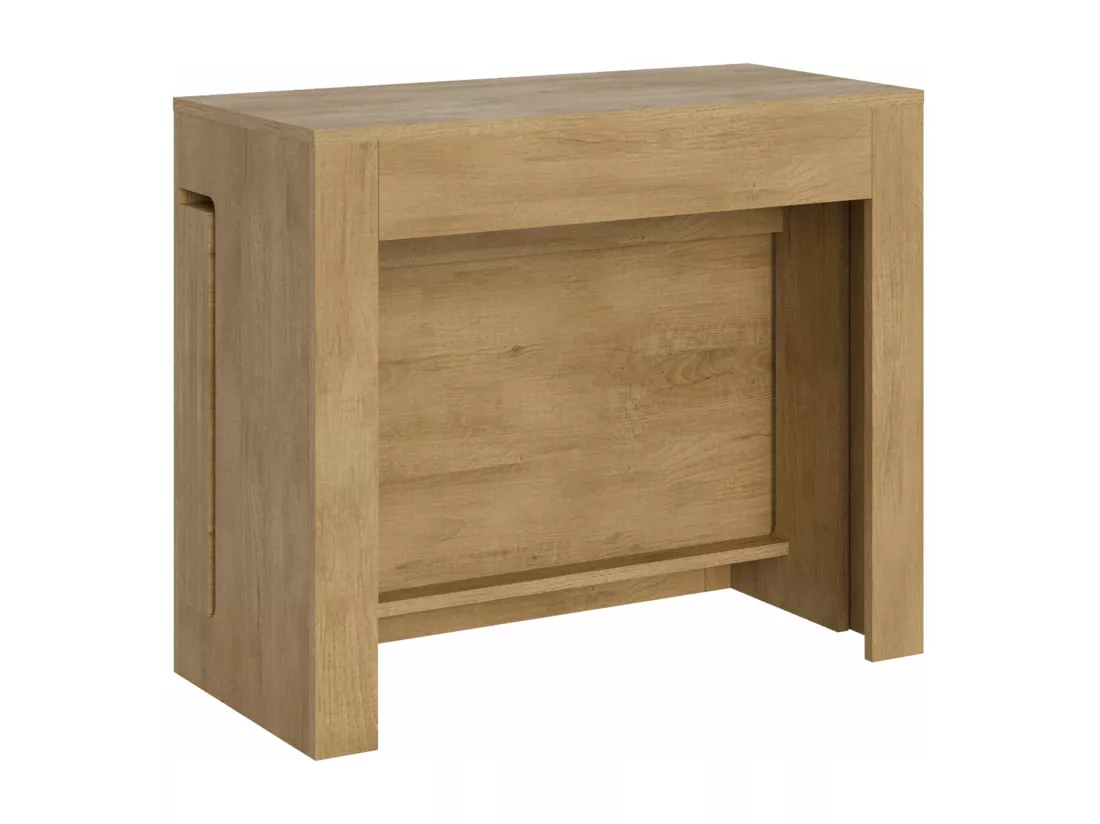 Console extensible 90x42/302 cm Evolve Chêne Nature rallonges internes
