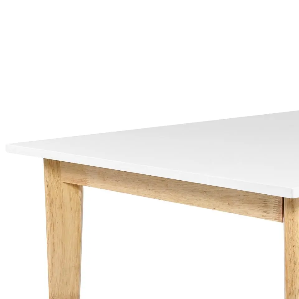 SOLA - Uitschuifbare eettafel - Wit - 90 x 140/180 cm - MDF