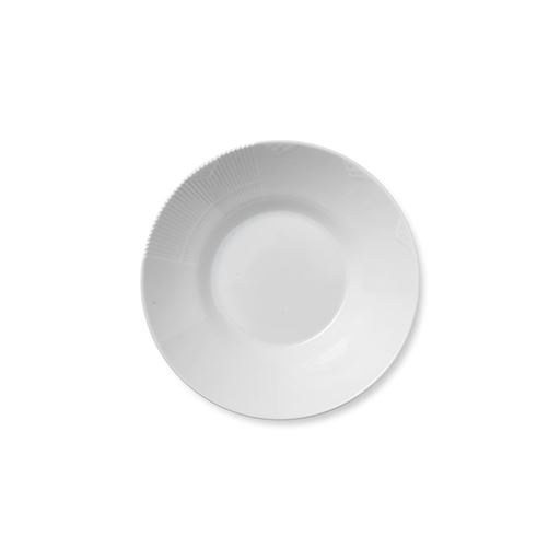 Royal Copenhagen Hvid Elements Dyb Tallerken, Ø25 cm