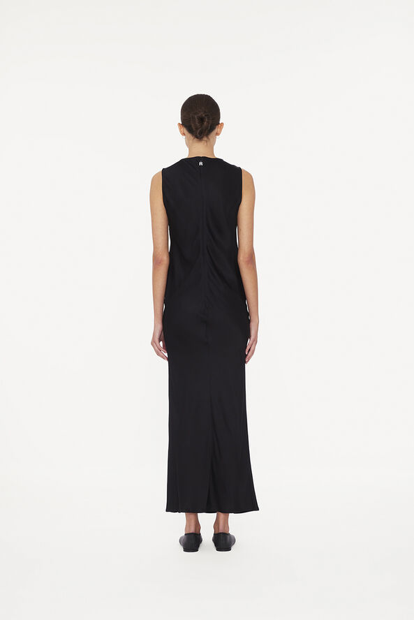 ROTATE Birger Christensen SLEEVELESS MIDI DRESS Black