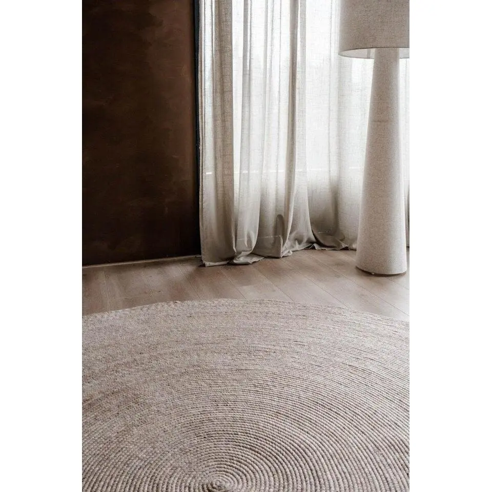 Interieur05 rond vloerkleed Gapo beige - 250 x 250 cm