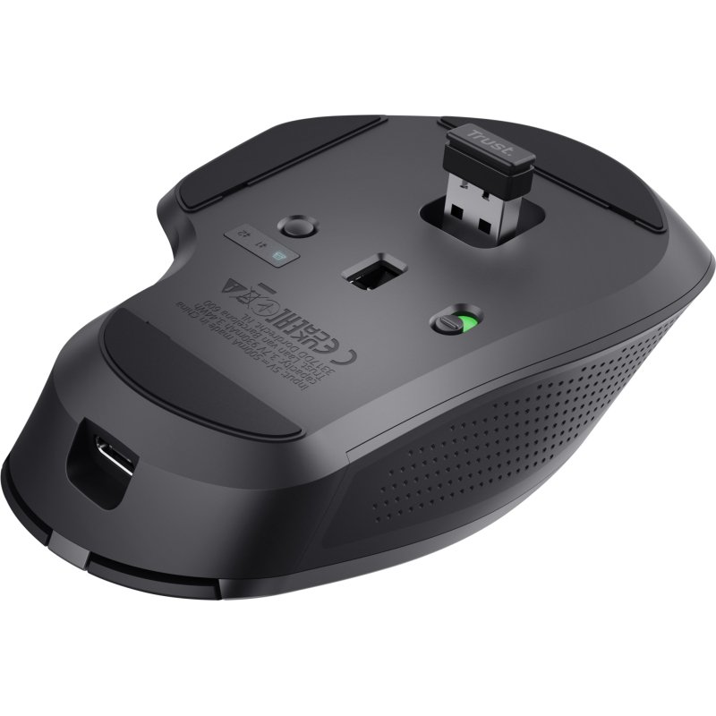 Trust Ozaa+ souris Bureau Droitier RF sans fil + Bluetooth Optique 3200 DPI