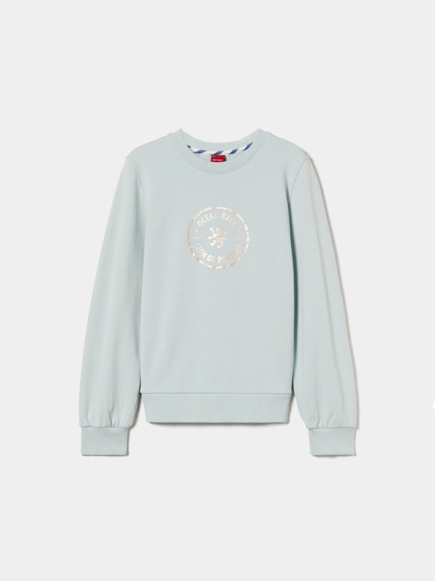 Sweater manga comprida com estampado