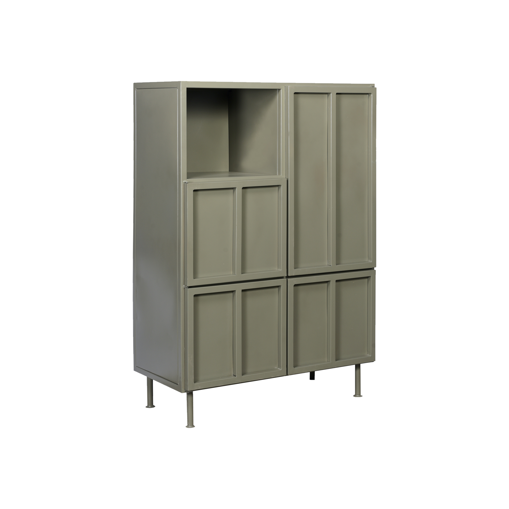 Wandkast Ottawa Olijf Groen 131x90x40cm