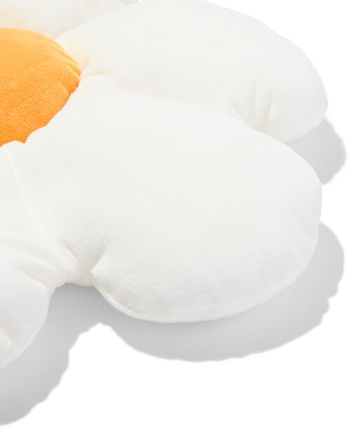 coussin en peluche fleur bleu Ø43cm