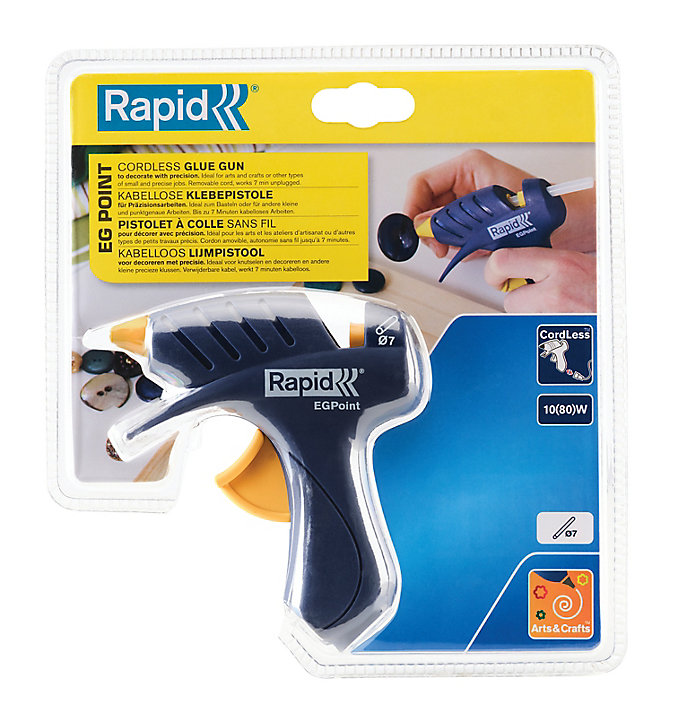 Pistolet à colle 7mm Rapid Point avec cordon amovible sans fil