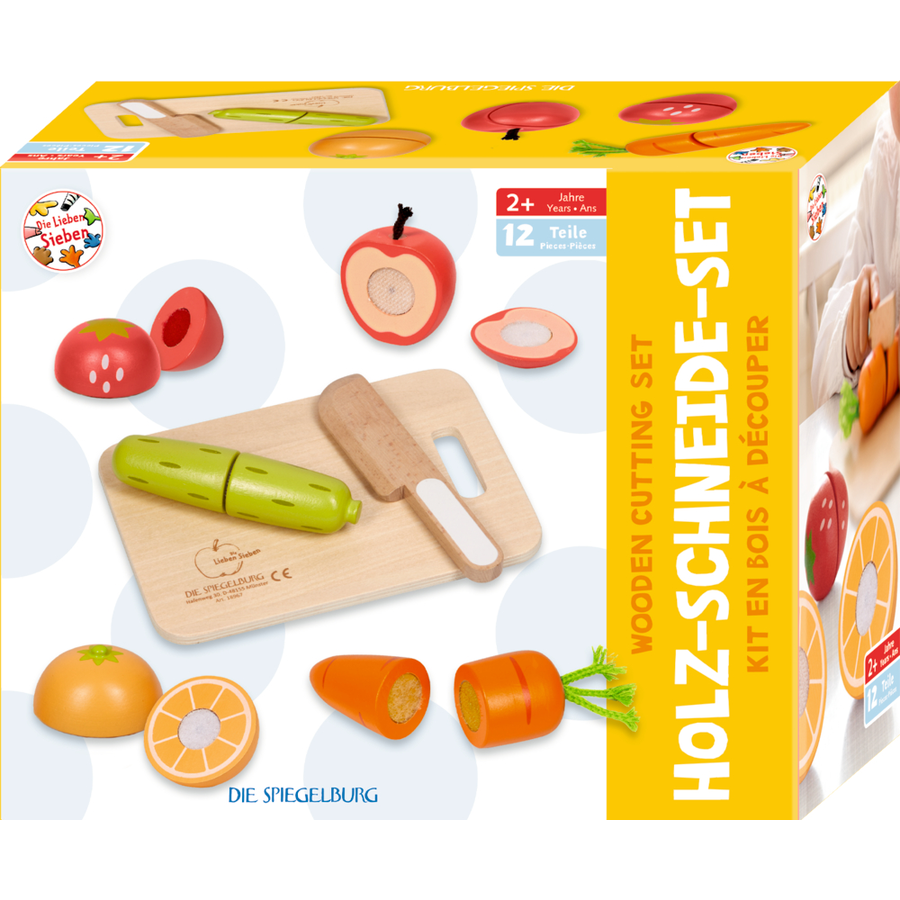 Coppenrath Holz-Schneide-Set Obst & Gemüse - Die Lieben Sieben