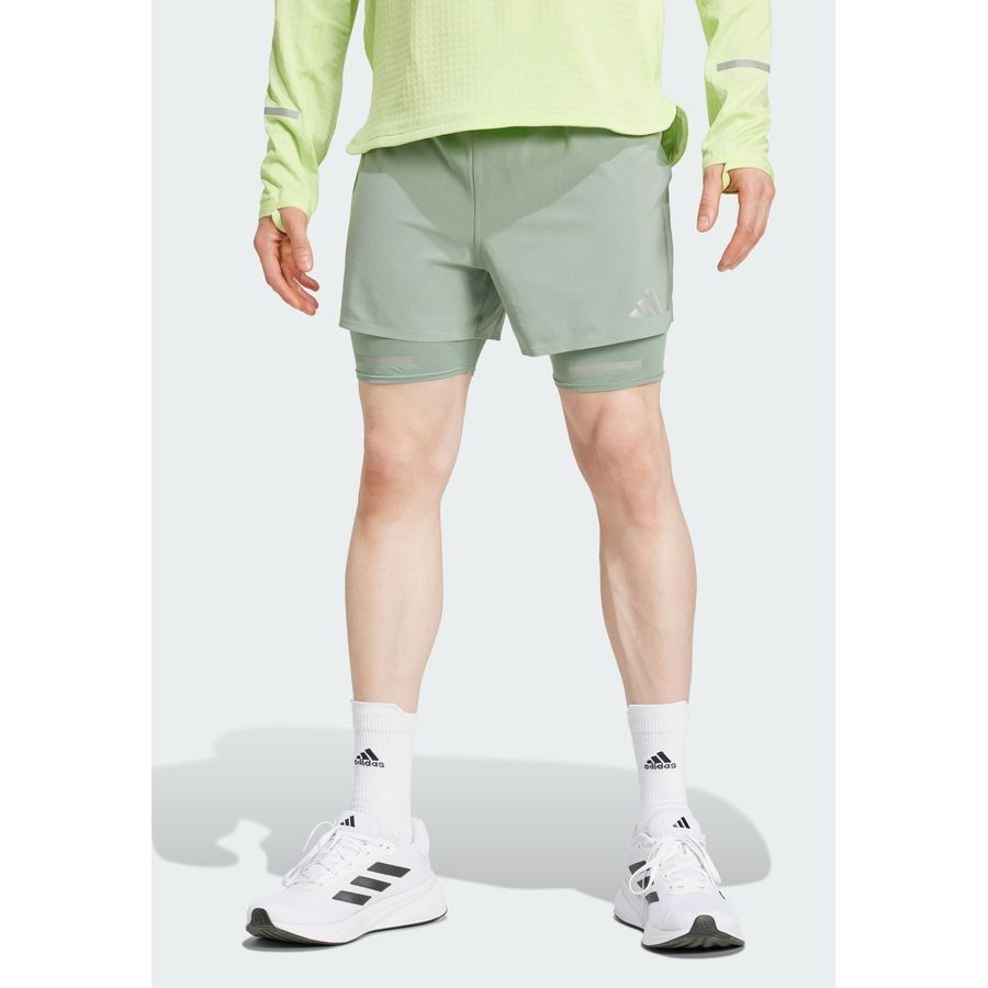 Adidas Short de running réfléchissant 2 en 1 Ultimate