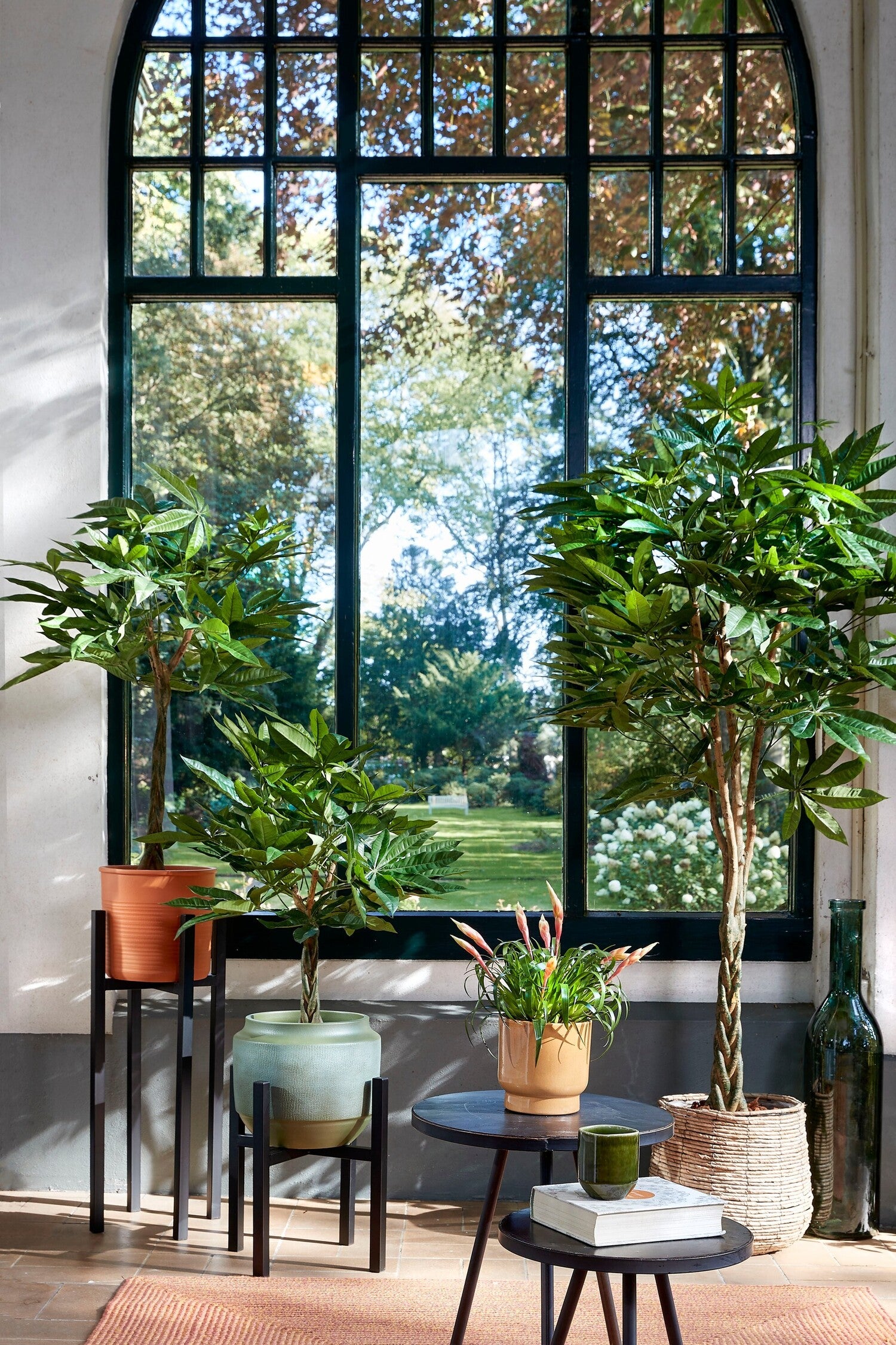 Mica Decorations plantenstandaard Ascot xl zwart 37,5 x 37,5 x 39,54 cm