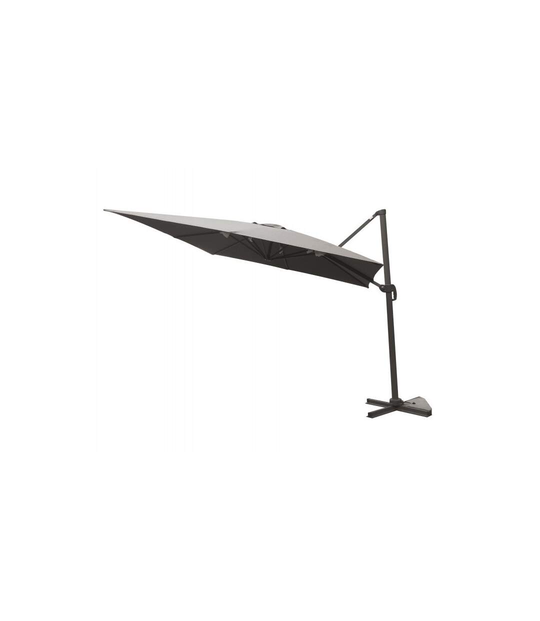 Paris Prix - Parasol Déporté Avec housse 3x3m Taupe