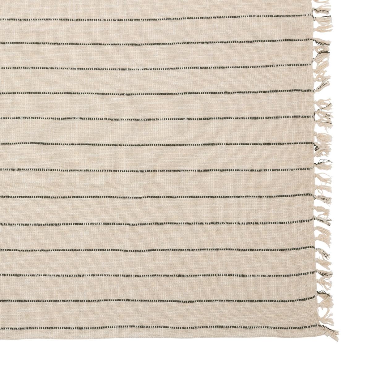 DESSUS DE LIT SLUB RAYURE 240X260CM