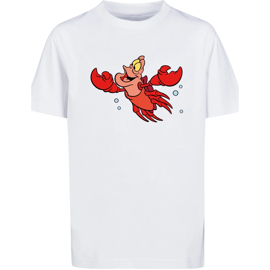 F4NT4STIC T-Shirt  Arielle die Meerjungfrau Sebastian Bubbles weiß