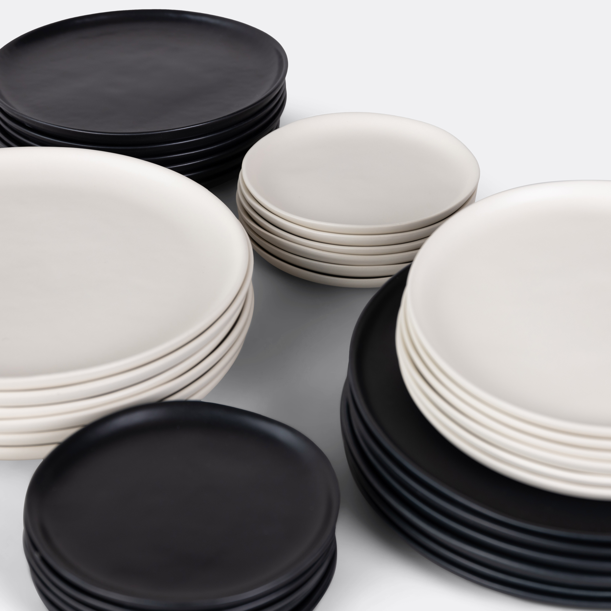 Gebaksbordje Alva Ø17 cm naturel - set van 6
