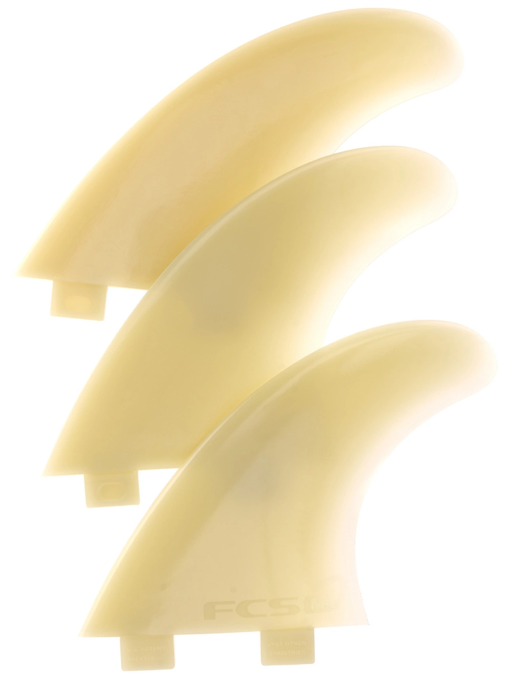 FCS M5 Natural Glass Flex Ift Tri Fin Set clear