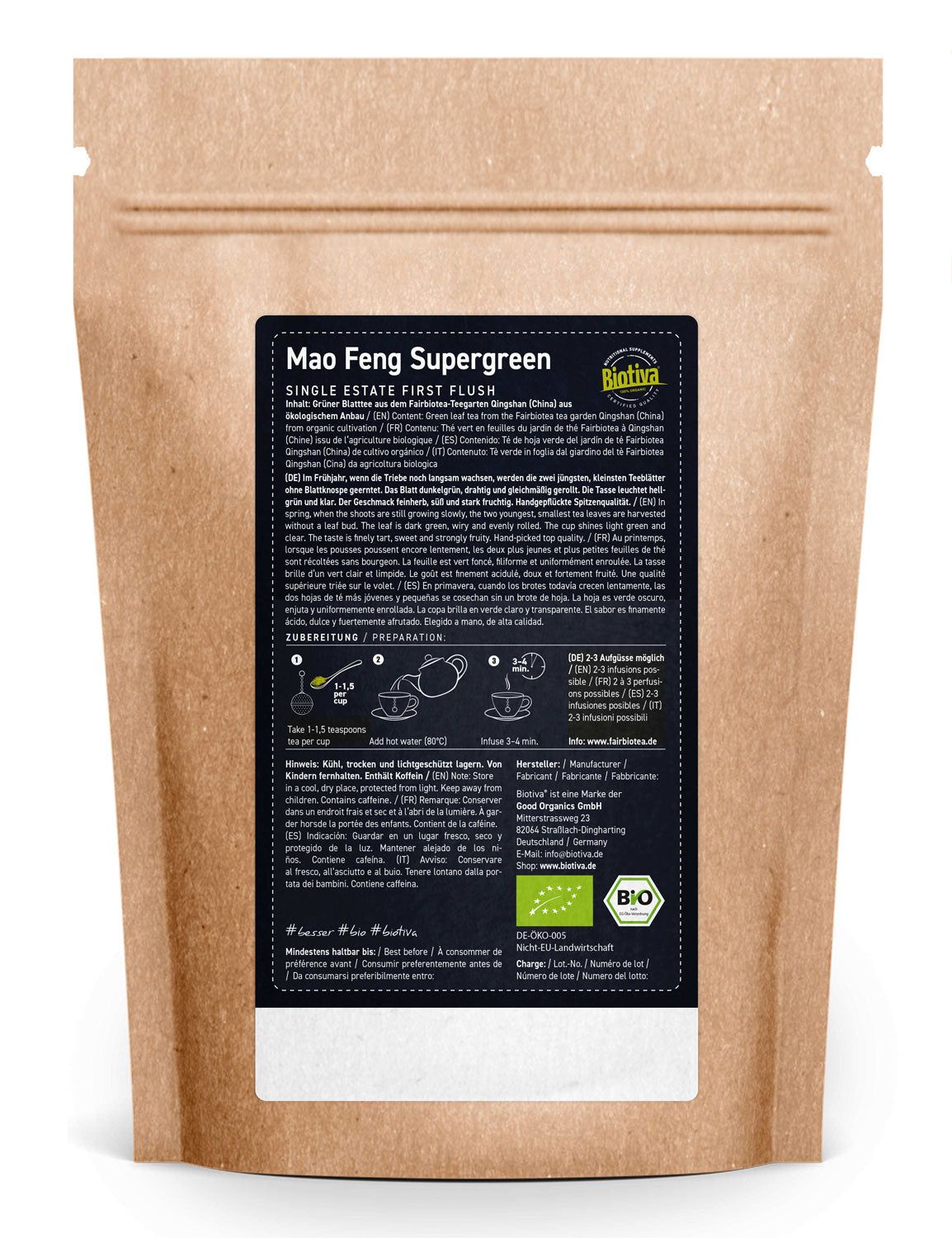 Biotiva Grüntee First Flush Mao Feng Bio