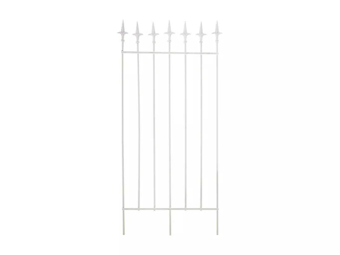 Lot de 2 treillis métal blanche 50 x 0.7 x 100 cm 10_0003833