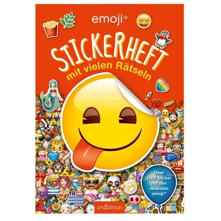 ars Edition emoji Stickerheft mit vielen Rätseln