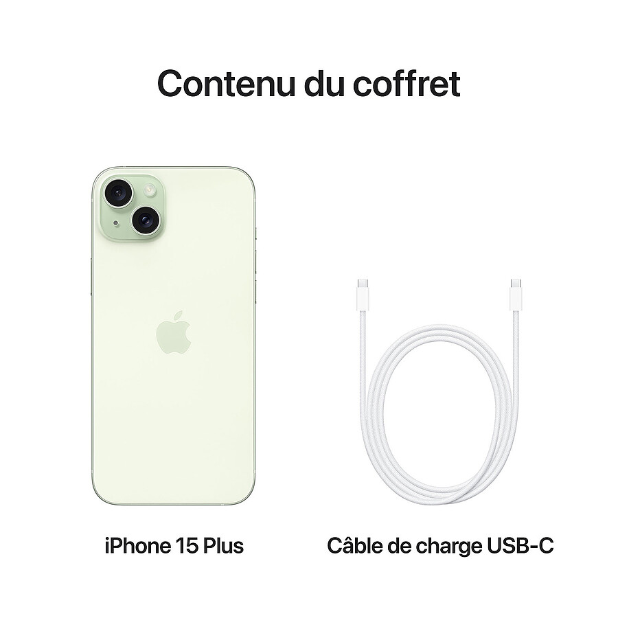 Apple iPhone 15 Plus Vert - 128 Go · Reconditionné
