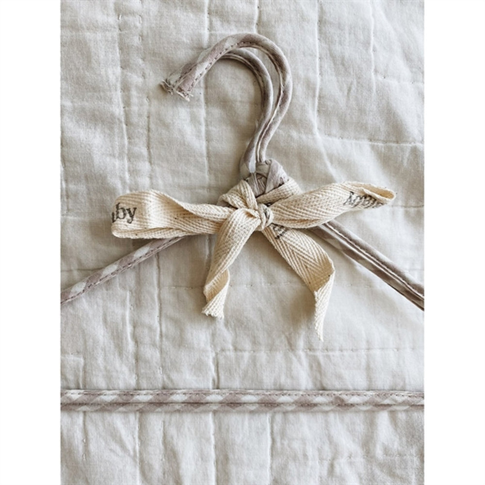 Beige Gingham Bøjle 2-Pak - Lalaby → Luksusbaby.dk