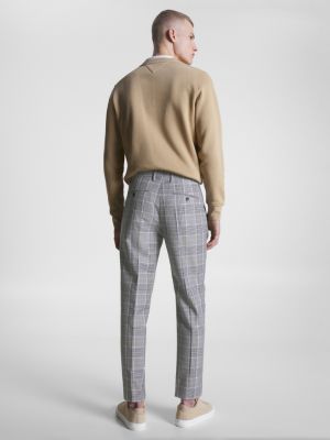 Calças Hampton Luxe com estampa Príncipe de Gales e corte afunilado
