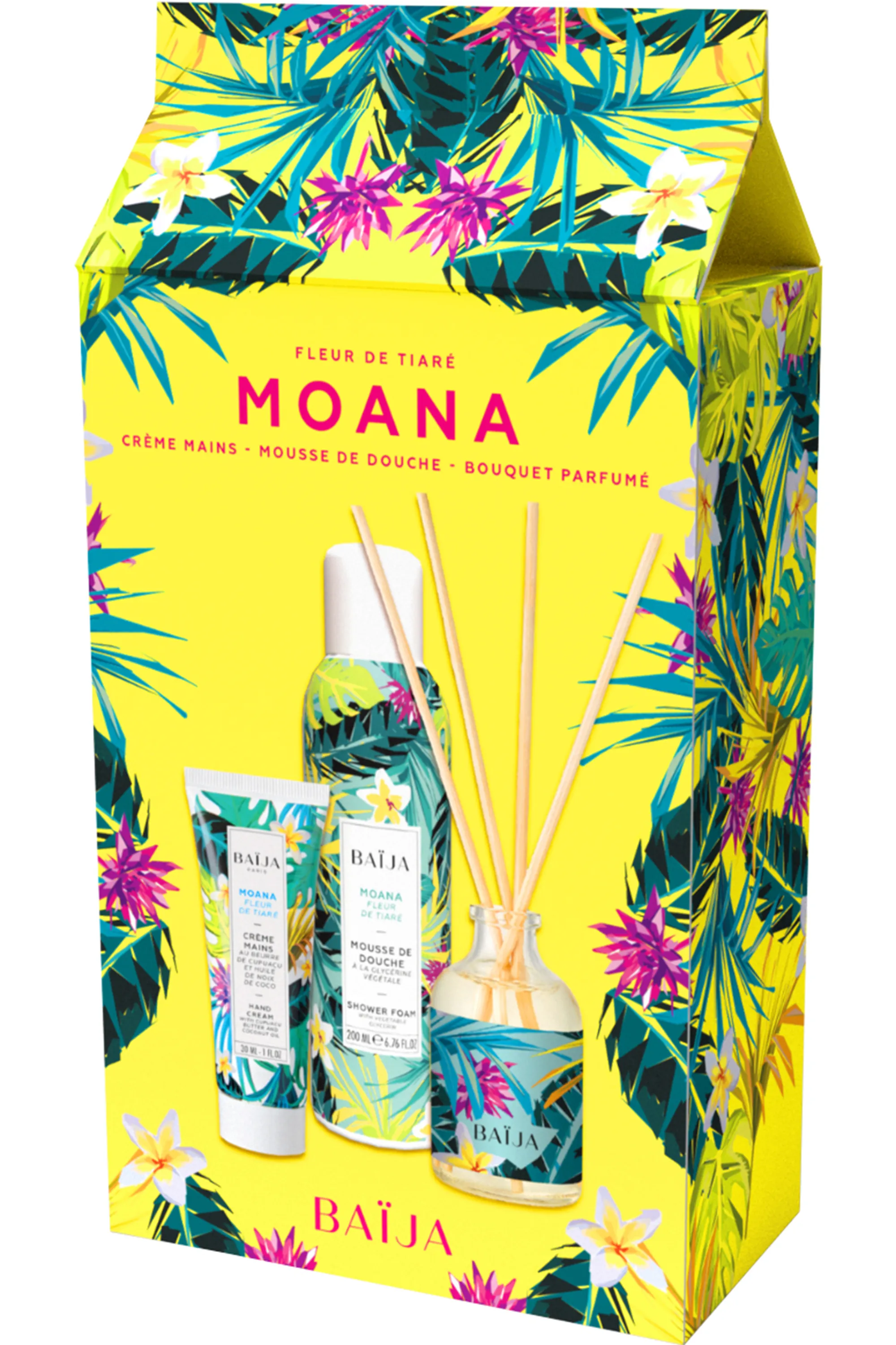 Baïja Coffret corps & maison parfum Fleur de Tiaré Moana-280 ml
