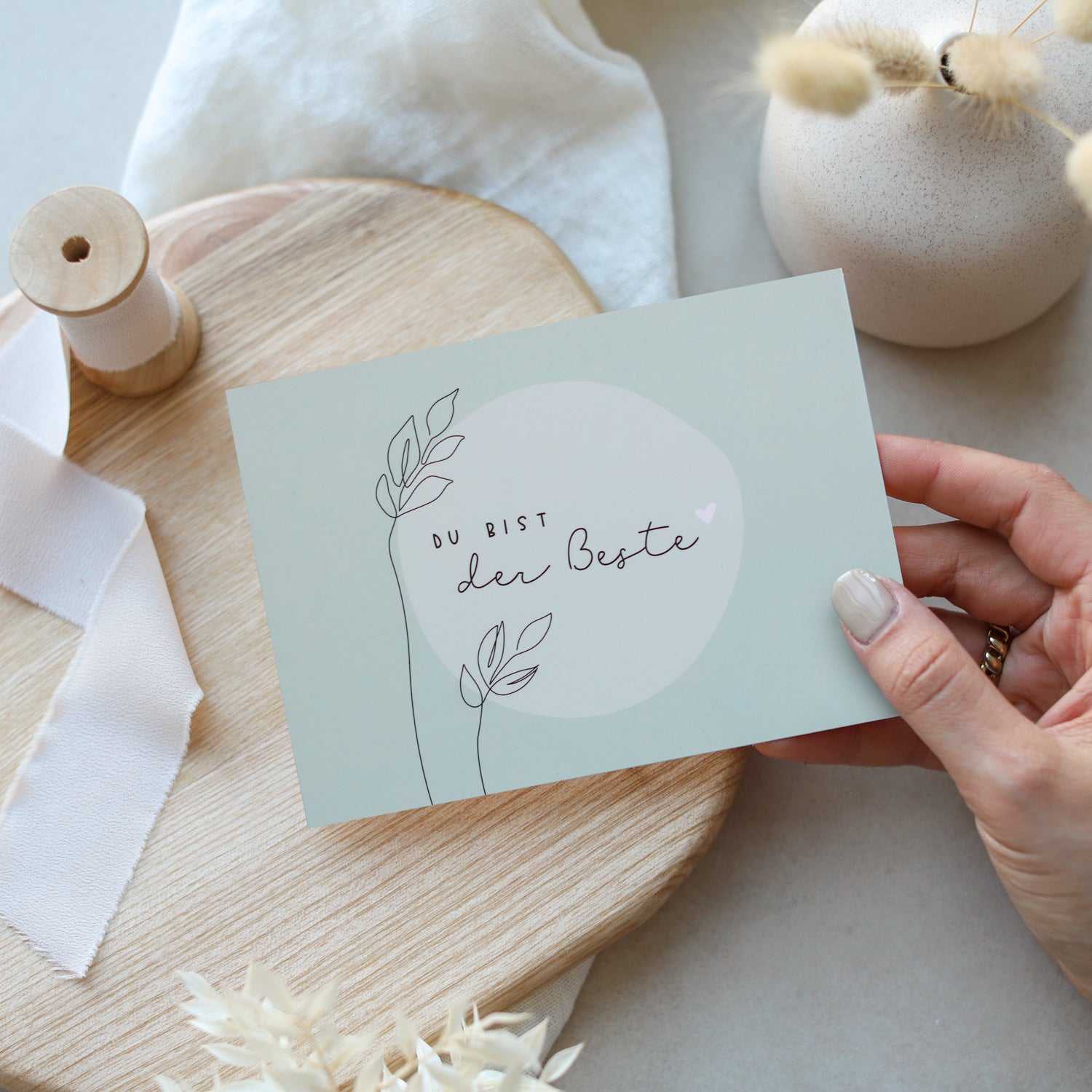 Postkarte „Du bist der Beste