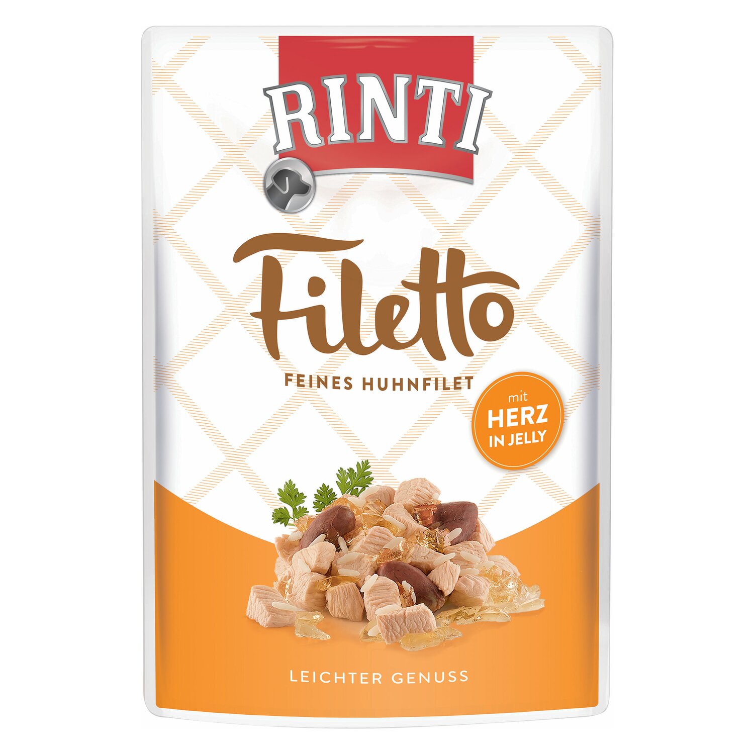 RINTI Nassfutter Filetto  - 100g - Huhn/Herz
