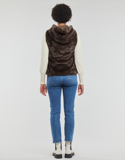 Only - ONLMALOU FAUX FUR WAISTCOAT CC OTW - Marron