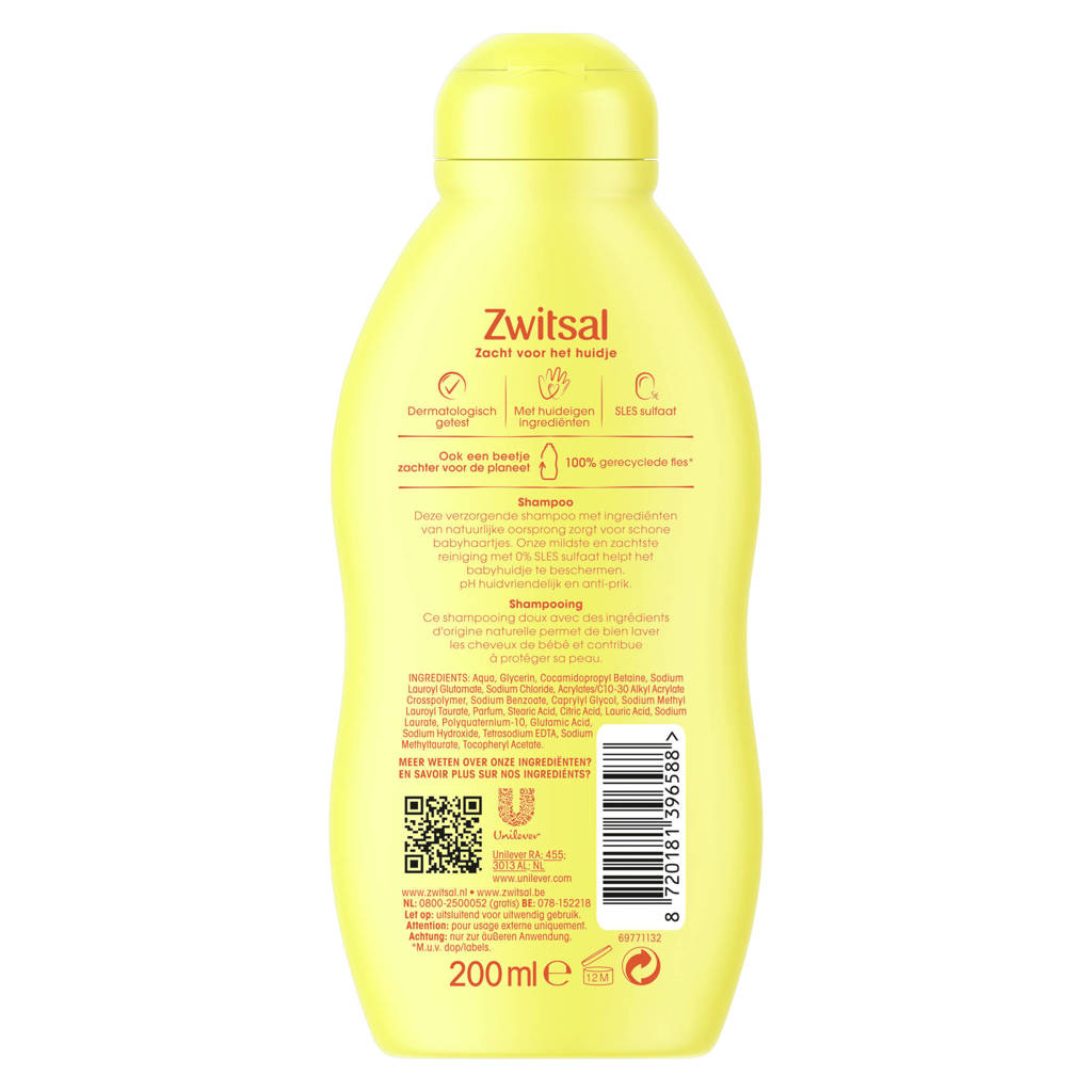 Zwitsal een hele goeie aanradershampoo Baby - 6 x 200 ml