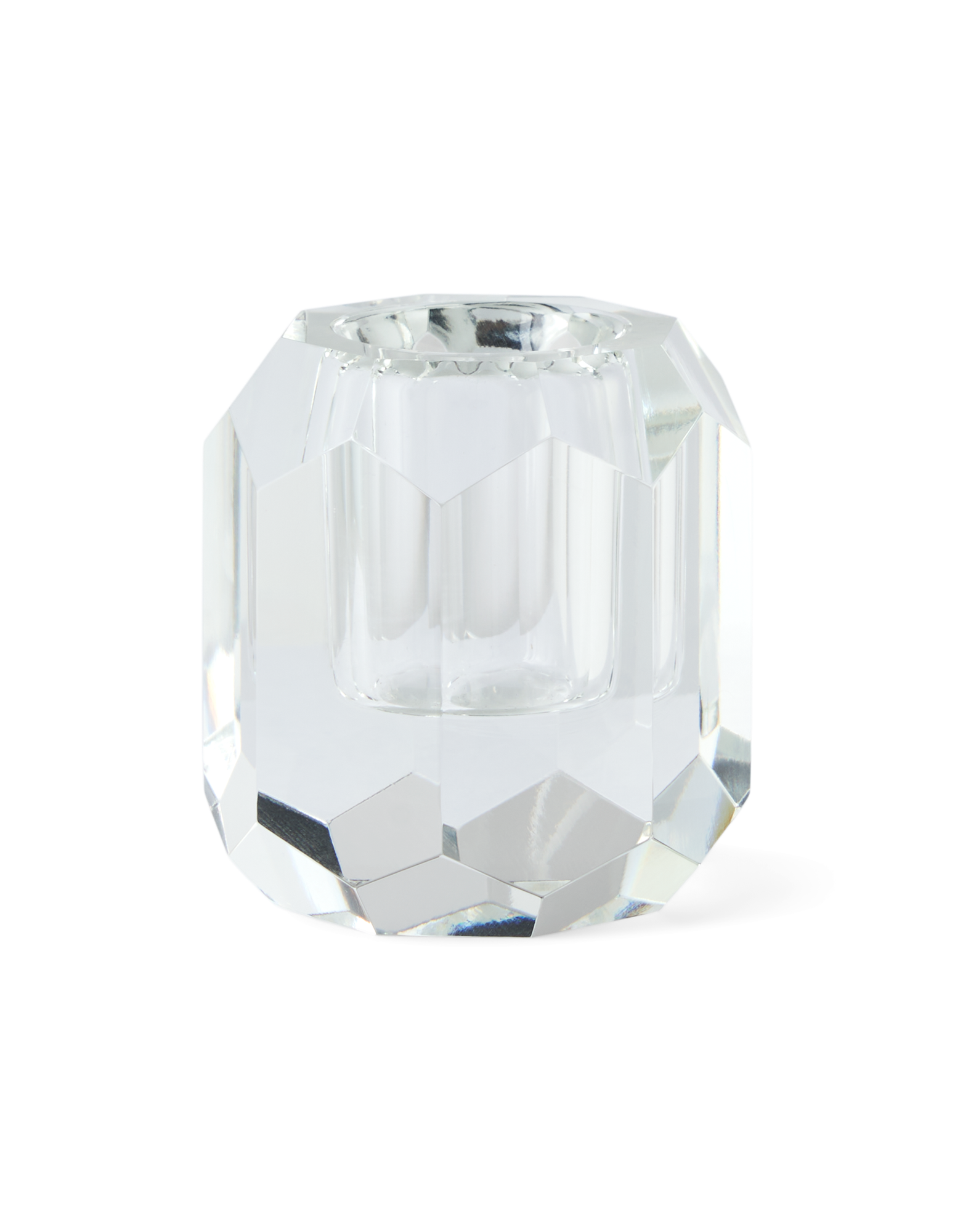 Lysestage | Glas. 5 x 6 cm. | Clear